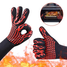 100% Food Grade Heat Resistant BBQ Grill Cooking Silicone Safety Oven Glove
